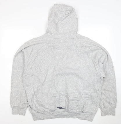Umbro Men's Grey XL Pullover Hoodie Sportswear