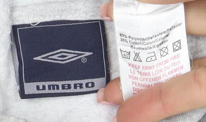 Umbro Men's Grey XL Pullover Hoodie Sportswear