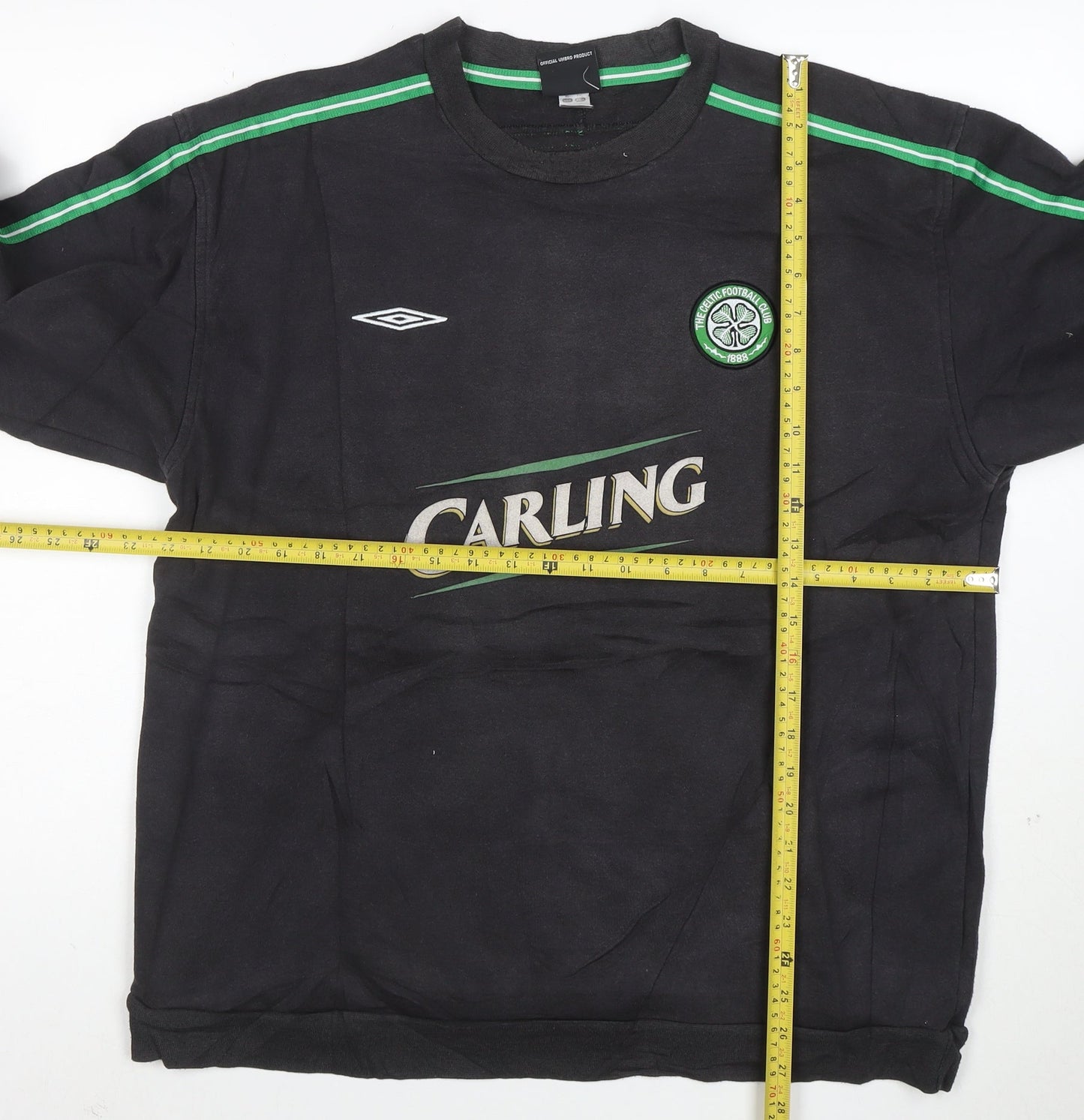 Umbro Men's Black XL Celtic Football Pullover Sweatshirt