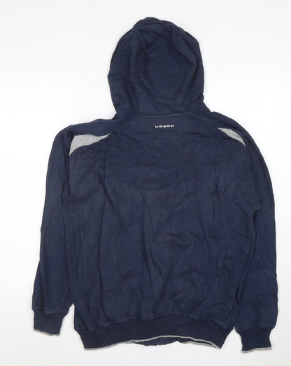 Umbro Men's Blue Full Zip Hoodie Small Regular Fit Sportswear
