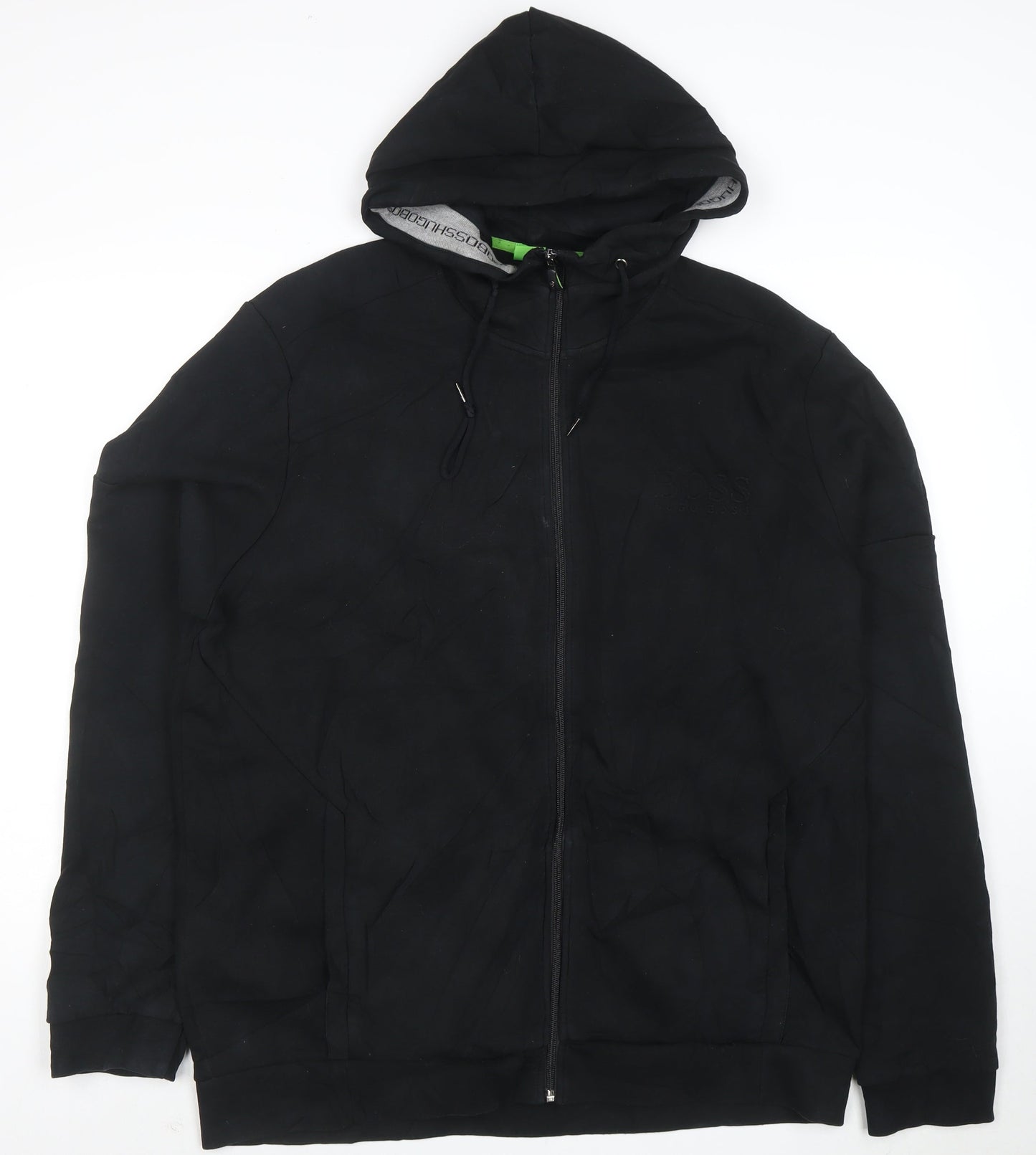 Hugo Boss Men's Black 3XL Full Zip Hoodie Classic Fit
