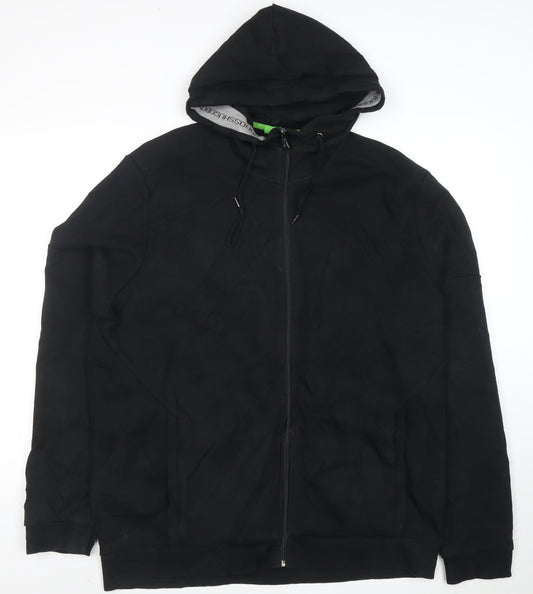 Hugo Boss Men's Black 3XL Full Zip Hoodie Classic Fit