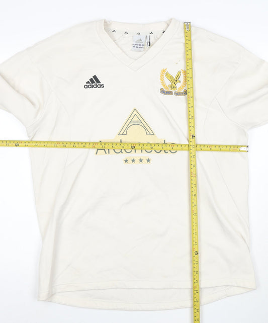 adidas Mens White XL Pullover Sweatshirt ClimaWarm Sports Top