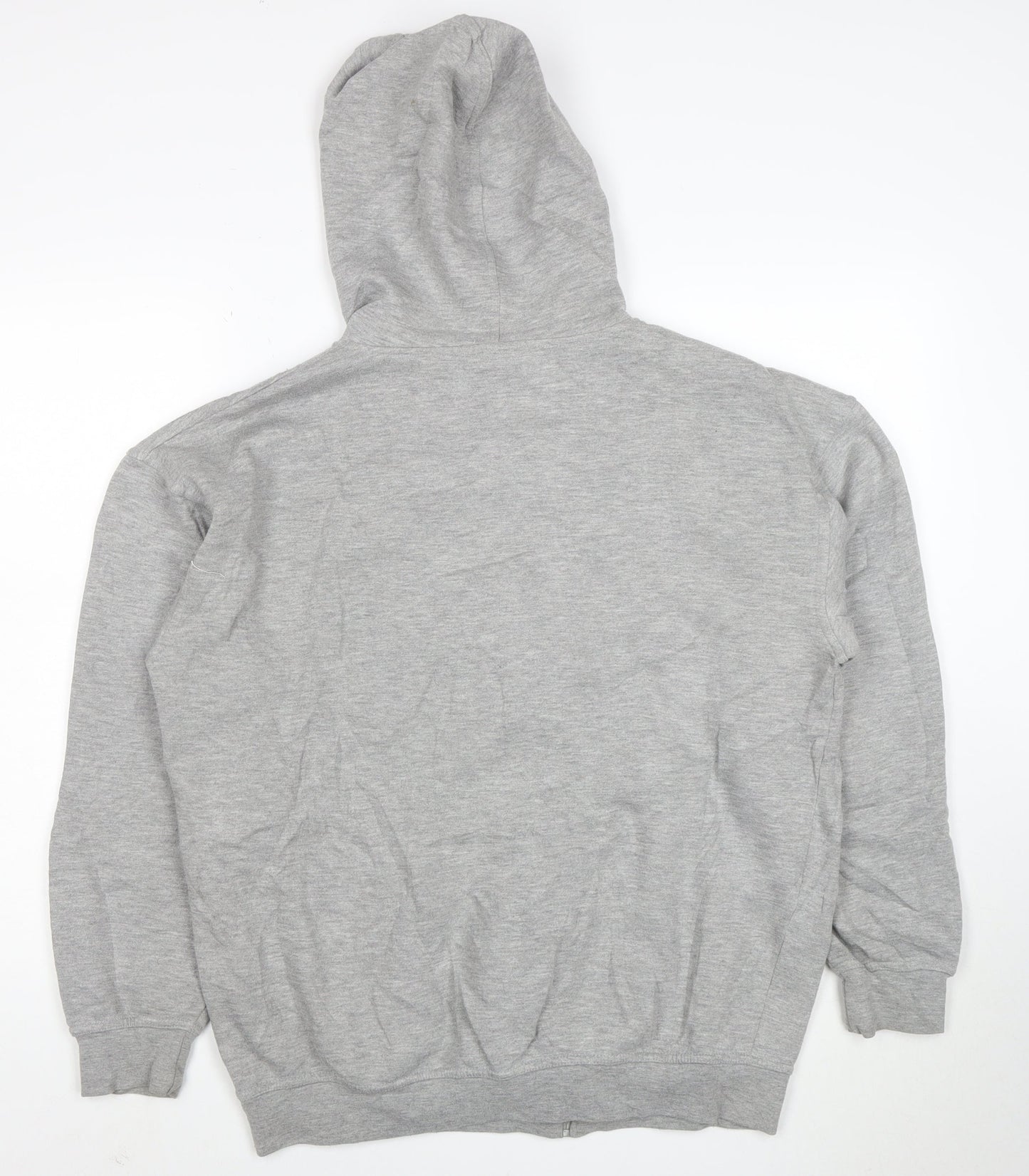 Lotto Men's Grey Full Zip Hoodie L Sports Fleece Sweatshirt