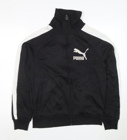 Puma Men's Black Full Zip Logo Track Sweatshirt Size L