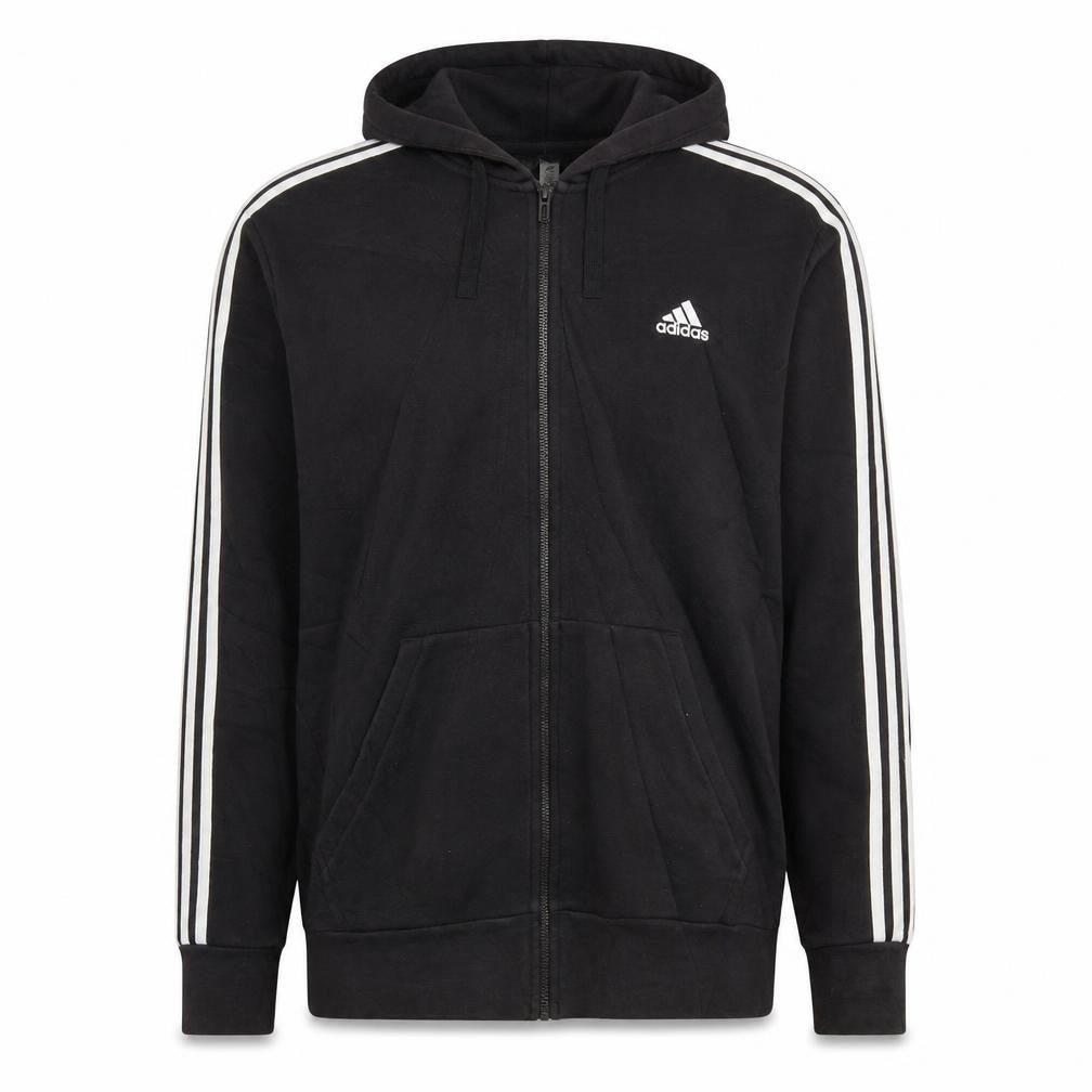 Adidas Men's Black Full Zip Hoodie Size L Sportswear Jacket
