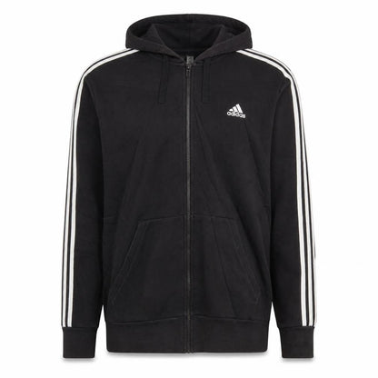 Adidas Men's Black Full Zip Hoodie Size L Sportswear Jacket