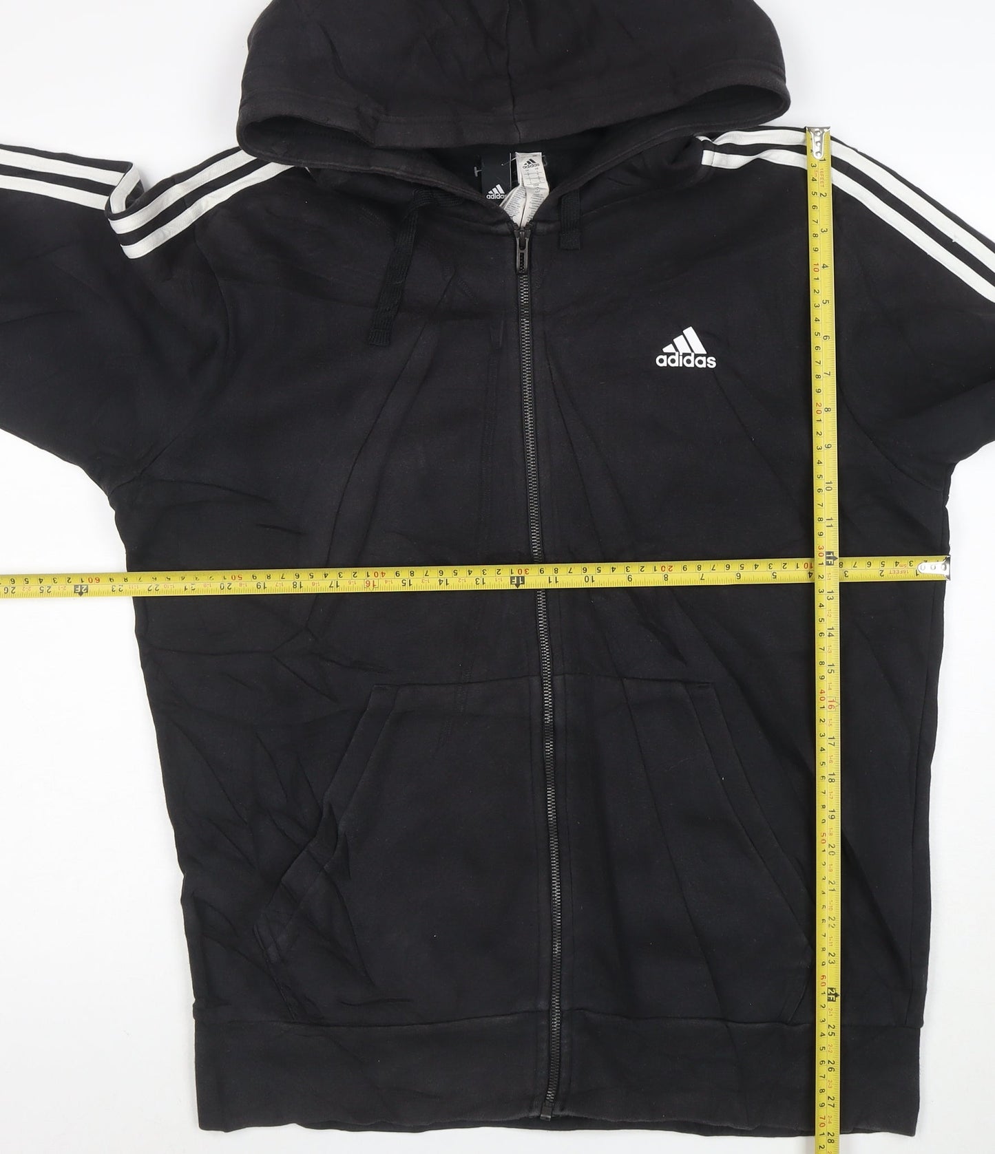 Adidas Men's Black Full Zip Hoodie Size L Sportswear Jacket