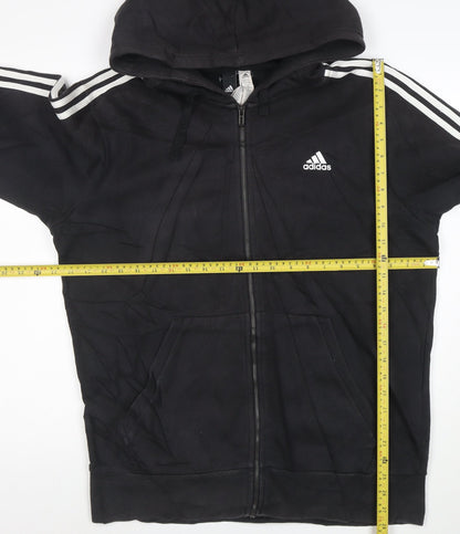 Adidas Men's Black Full Zip Hoodie Size L Sportswear Jacket