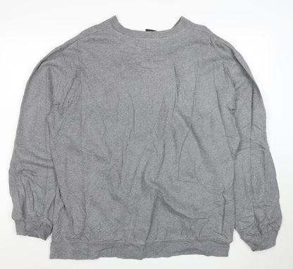 Obey Mens Grey XL Pullover Crew Neck Graphic Sweatshirt