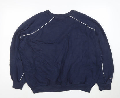 Umbro Men's Blue 2XL Pullover Sweatshirt Crew Neck Sportswear