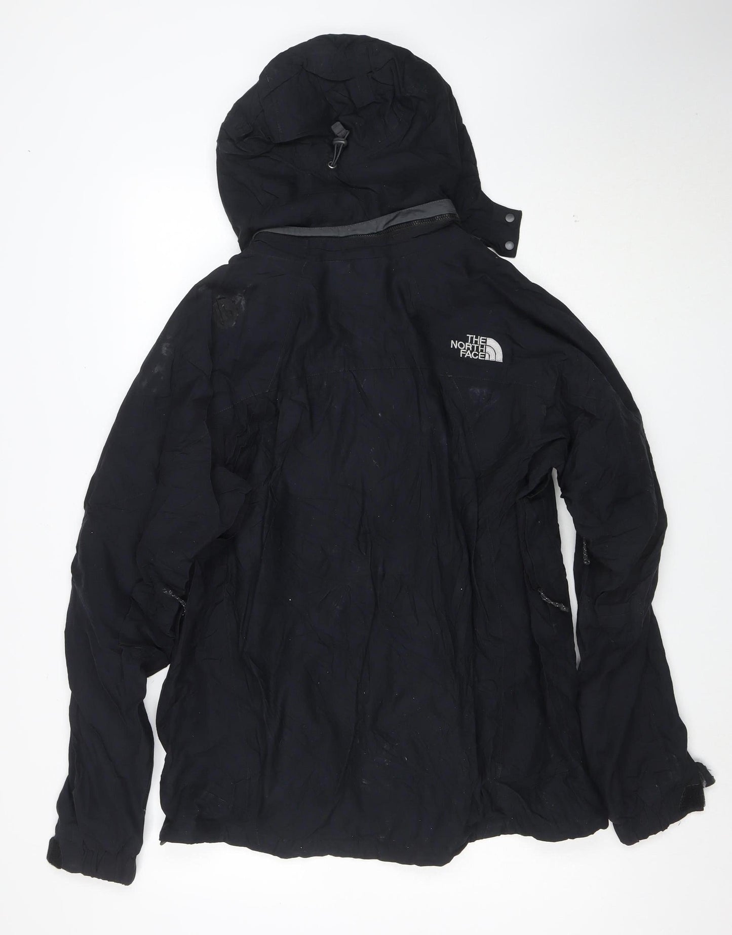 The North Face Men's Black M HyVent Waterproof Hooded Rain Jacket