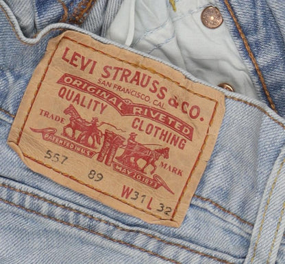 Levi's 557 Men's Light Blue Straight Fit Denim Jeans W31 L32