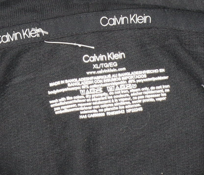 Calvin Klein Men's Black XL Pullover Hoodie with Logo