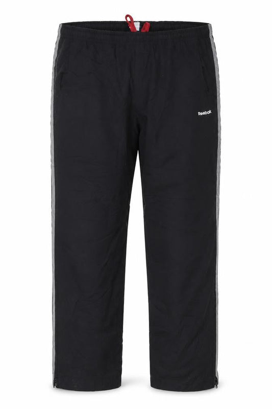 Reebok Men's Black L Track Pants Lightweight Reflective Sports Trousers