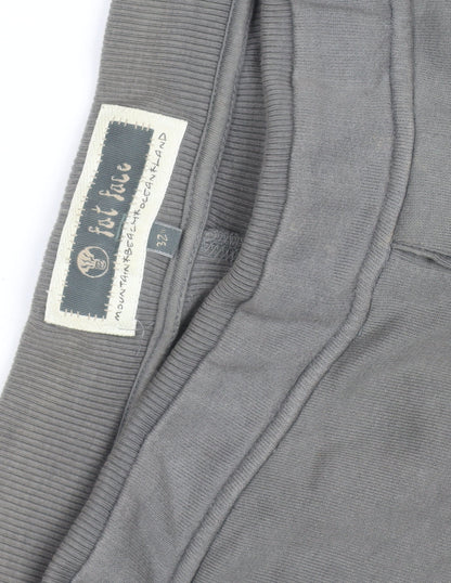 Fat Face Men's Grey 32 Regular Cotton Sweatpants Trousers