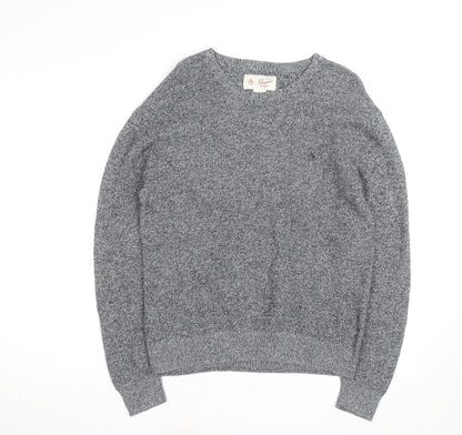 Original Penguin Men's Grey Knit Crew Neck Jumper Size M