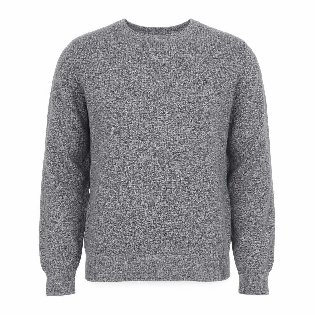 Original Penguin Men's Grey Knit Crew Neck Jumper Size M