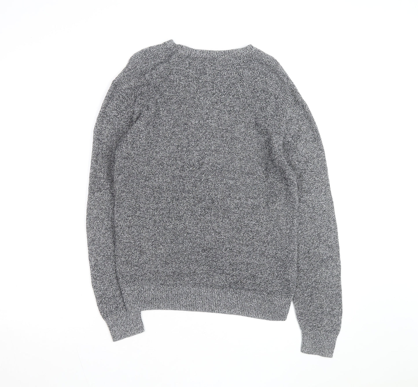 Original Penguin Men's Grey Knit Crew Neck Jumper Size M