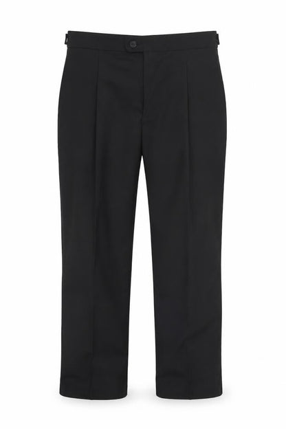 Taylor & Wright Men's Black 36S Pleated Dress Trousers