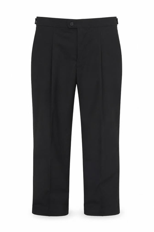 Taylor & Wright Men's Black 36S Pleated Dress Trousers