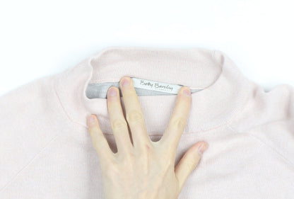 Betty Barclay Women’s Pink Mock Neck Long Sleeve Pullover Jumper Size 12