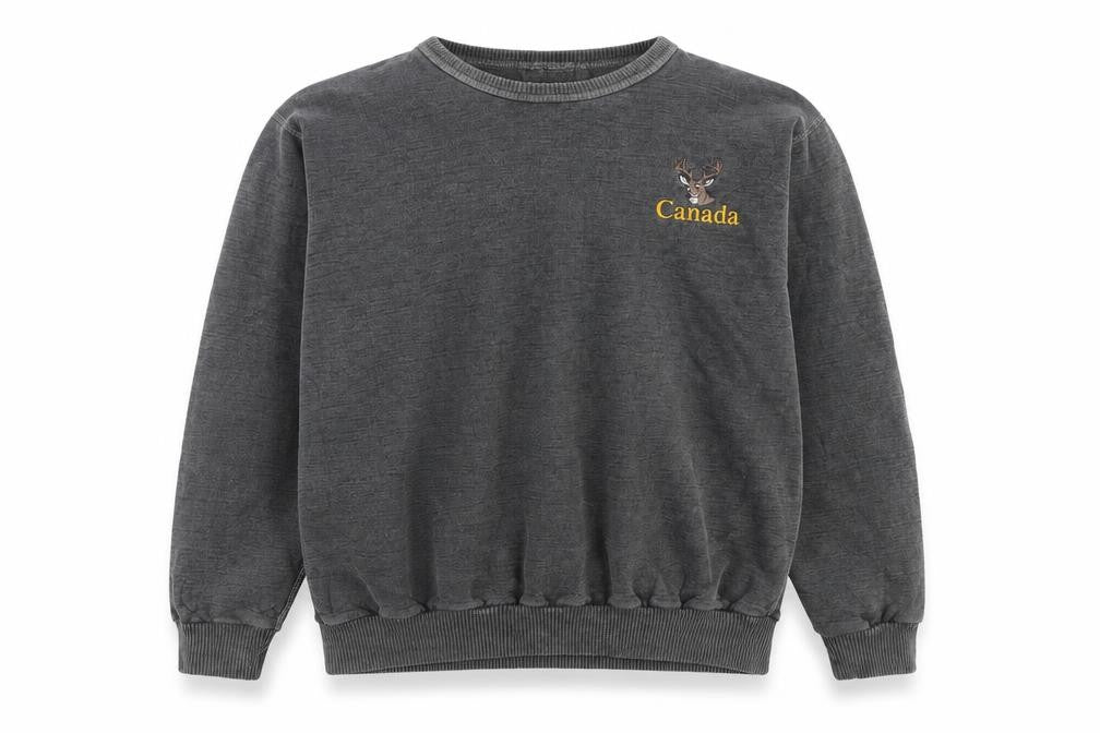 Non-Fiction Men’s Grey Embroidered Canada Fleece Sweatshirt L
