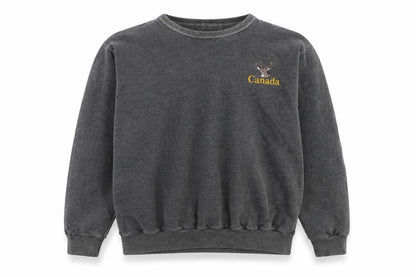 Non-Fiction Men’s Grey Embroidered Canada Fleece Sweatshirt L