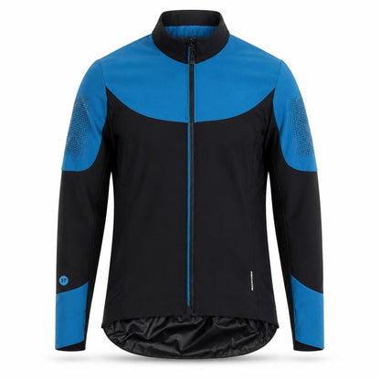 Decathlon Men's Black Blue Softshell Cycling Track Jacket M