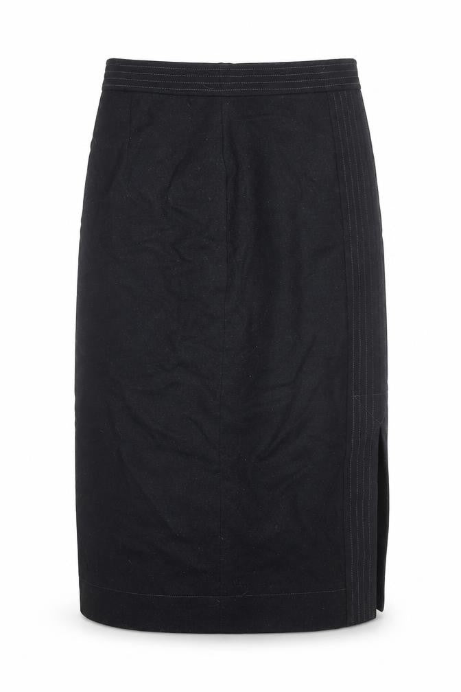 Boden Women's Black Cotton Pencil Skirt Size 12 Knee Length
