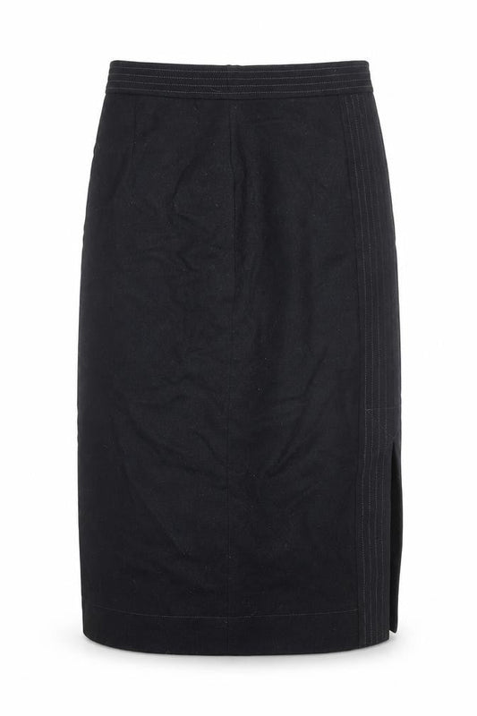 Boden Women's Black Cotton Pencil Skirt Size 12 Knee Length