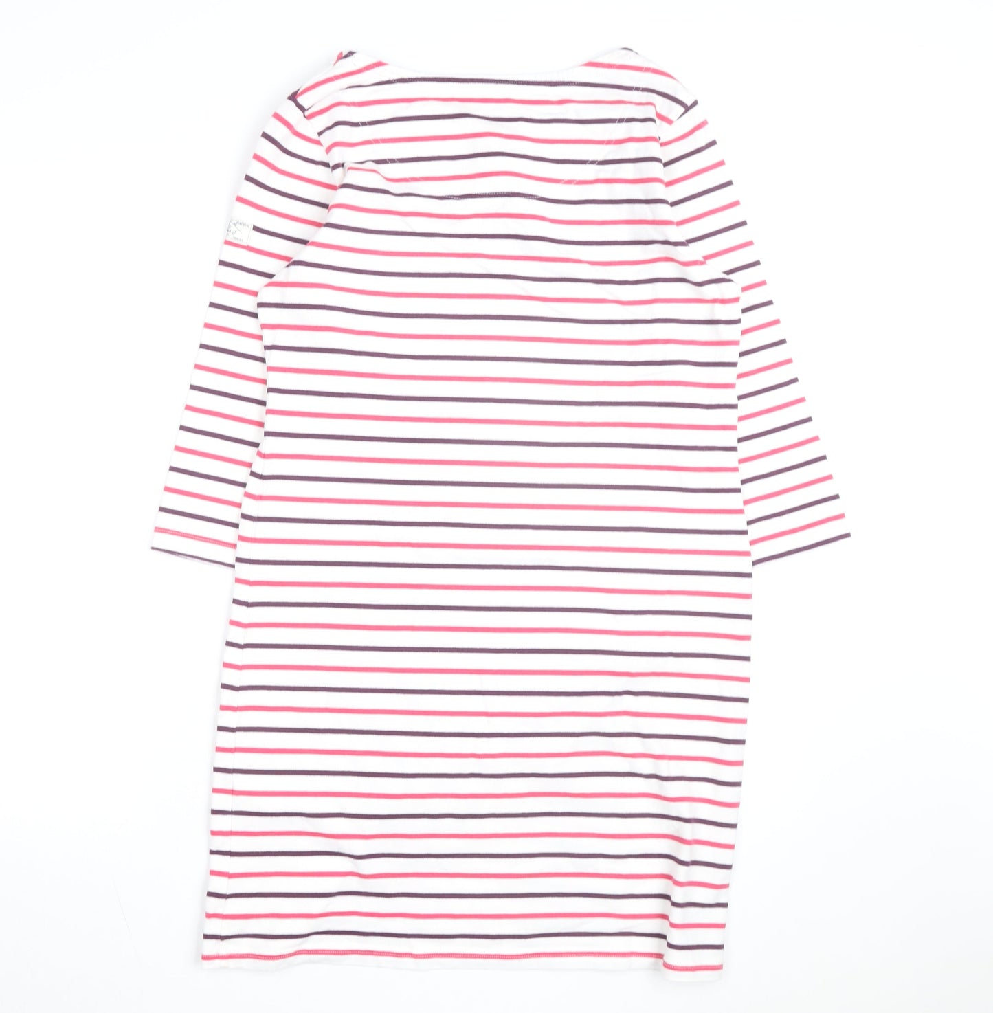 Joules Women’s Multicoloured Stripe Cotton Shift Dress Size 14
