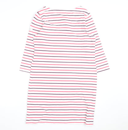 Joules Women’s Multicoloured Stripe Cotton Shift Dress Size 14