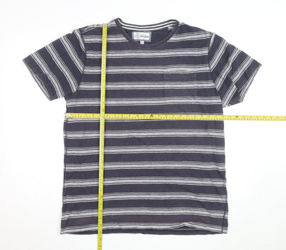 Fat Face Men's Blue Striped Cotton Crew Neck T-Shirt XL