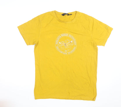 Regatta Great Outdoors Men’s Yellow Cotton Graphic T-Shirt Size M