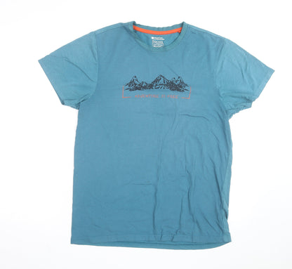 Mountain Warehouse Men’s Blue ISOCool Quick Dry T-Shirt Size M