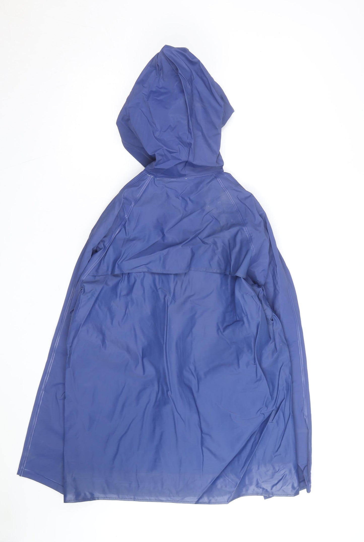 Uniroyal Men's Blue Waterproof Long Rain Coat Jacket Hooded Size S