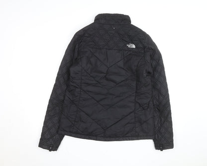 The North Face Women's Black Quilted Mid-Length Jacket Size M