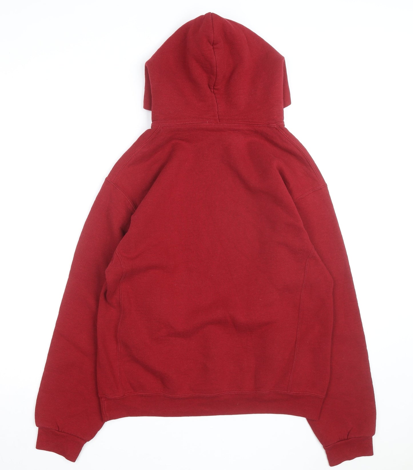 Russell Athletic Men's Red Pullover Hoodie Medium Graphic Sportswear