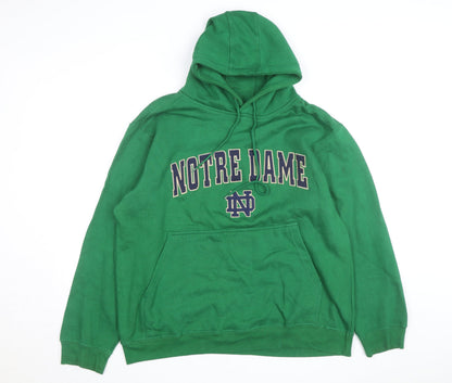 Champs Men's Green Notre Dame Pullover Hoodie Size M