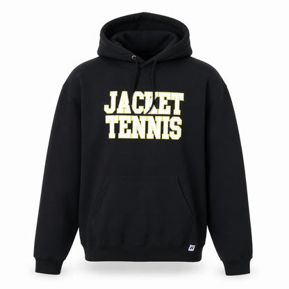 Russell Athletic Men's Black Pullover Hoodie M Graphic Sports Fleece