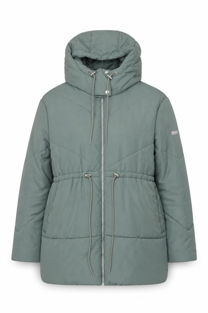 Regatta Womens Green Size 12 Hooded Puffer Jacket
