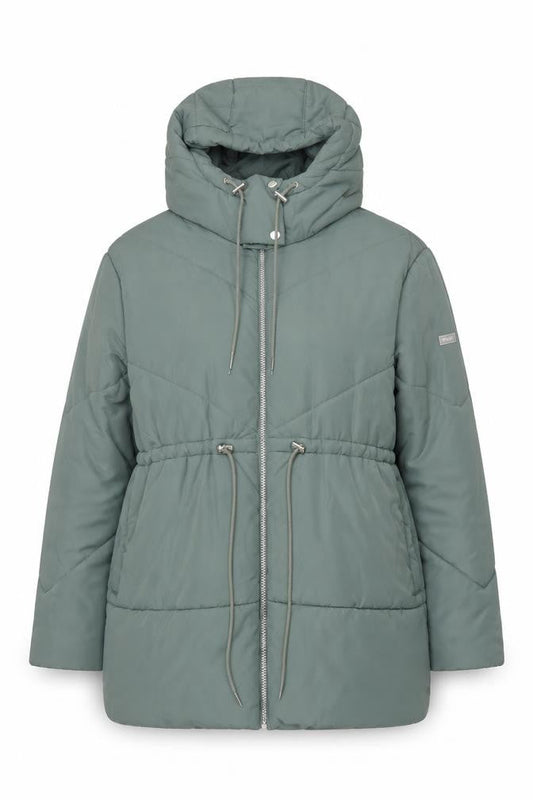 Regatta Womens Green Size 12 Hooded Puffer Jacket