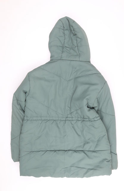 Regatta Womens Green Size 12 Hooded Puffer Jacket