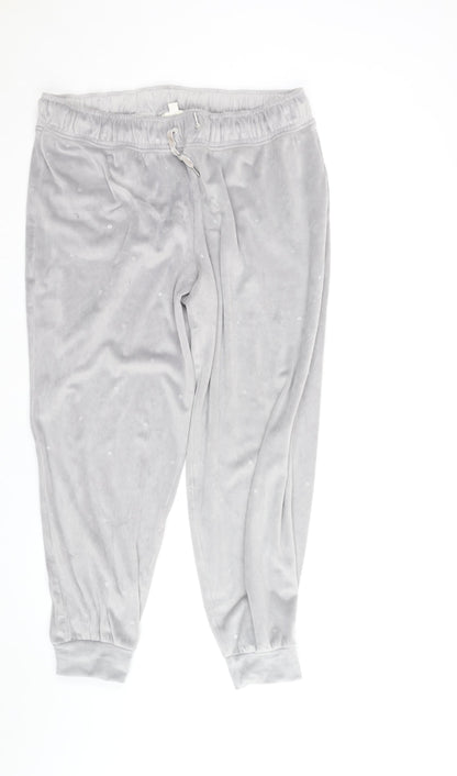 Marks and Spencer Women’s Grey Velour Joggers Size L
