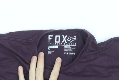 Fox Men's Purple Slim Fit Graphic Animal T-Shirt Size M