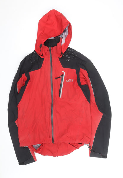Gore Bike Wear Men's Red M Windproof Waterproof Cycling Jacket
