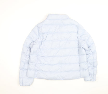 Marks and Spencer Women Blue Size 16 Puffer Jacket Lightweight Down
