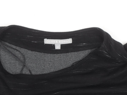 Oliver Bonas Women’s Black Knee Length Shift Dress Size 10