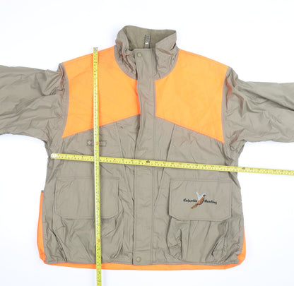 Columbia Men's Orange Khaki Hunting Jacket L Waterproof Windproof